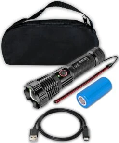 TomorrowNow® XHP50 Oplaadbare LED Zaklamp - USB-C + USB-A - 3.000 Lumen - Powerbank Functie - Battery Management System - Waterdicht -Bo Camp Goedkope Winkel 1000x1200 16
