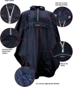 Ralka Poncho - Blauw - Volwassenen -Bo Camp Goedkope Winkel 1007x1200 2