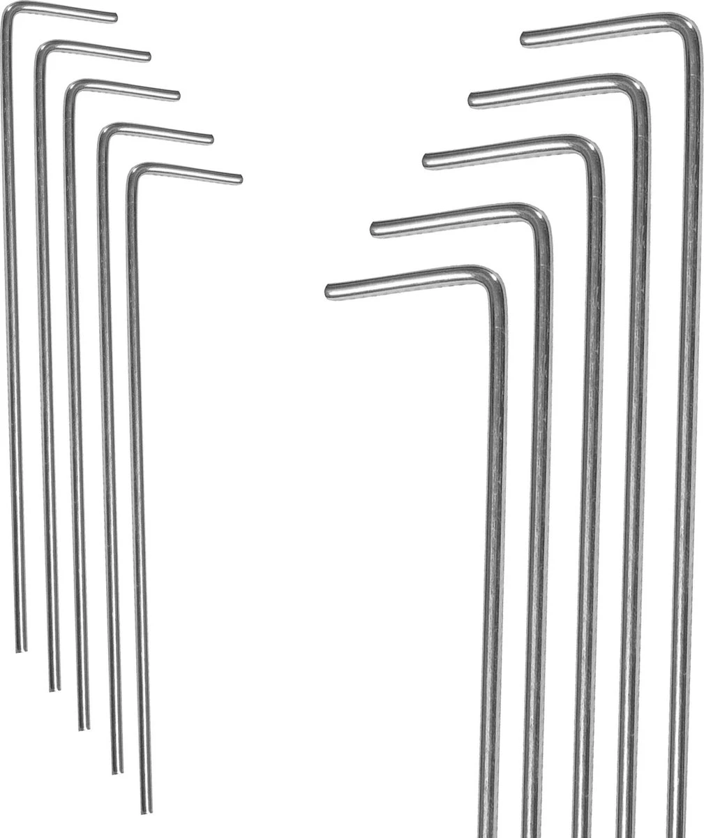 Springos Tentharingen | Haringen | Grondpennen | Staal | 10 Stuks 4 Springos Tentharingen | Haringen | Grondpennen | Staal | 10 Stuks - Afbeelding 4