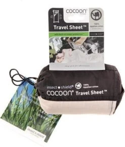 Cocoon TravelSheet - Lakenzak - Egyptisch Katoen - Beige -Bo Camp Goedkope Winkel 1021x1200 1
