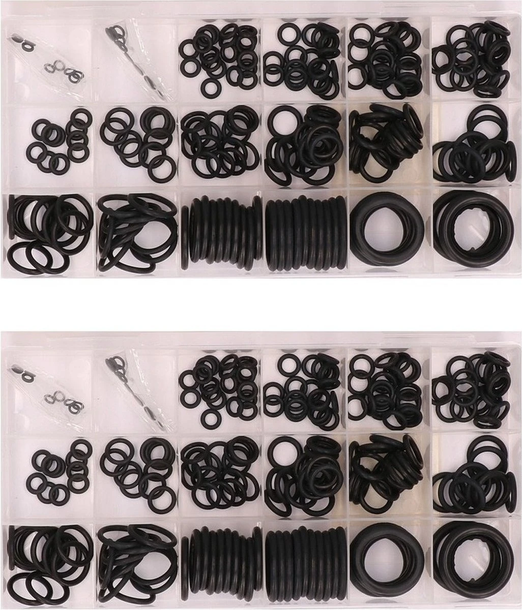 Benson O-ringen Set 450-delige Doos - Rubberen Ringetjes Set - Afsluitringetjes Set 1 Benson O-ringen Set 450-delige Doos - Rubberen Ringetjes Set - Afsluitringetjes Set