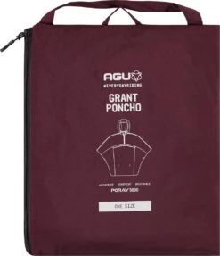 AGU Grant Regenponcho Essential Unisex - Bordeaux - One Size - Dames & Heren - Waterdicht & Ademend -Bo Camp Goedkope Winkel 1031x1200 1
