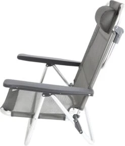 Bo-Camp Beach Chair - Monaco - Aluminium - Grijs -Bo Camp Goedkope Winkel 1032x1200 3