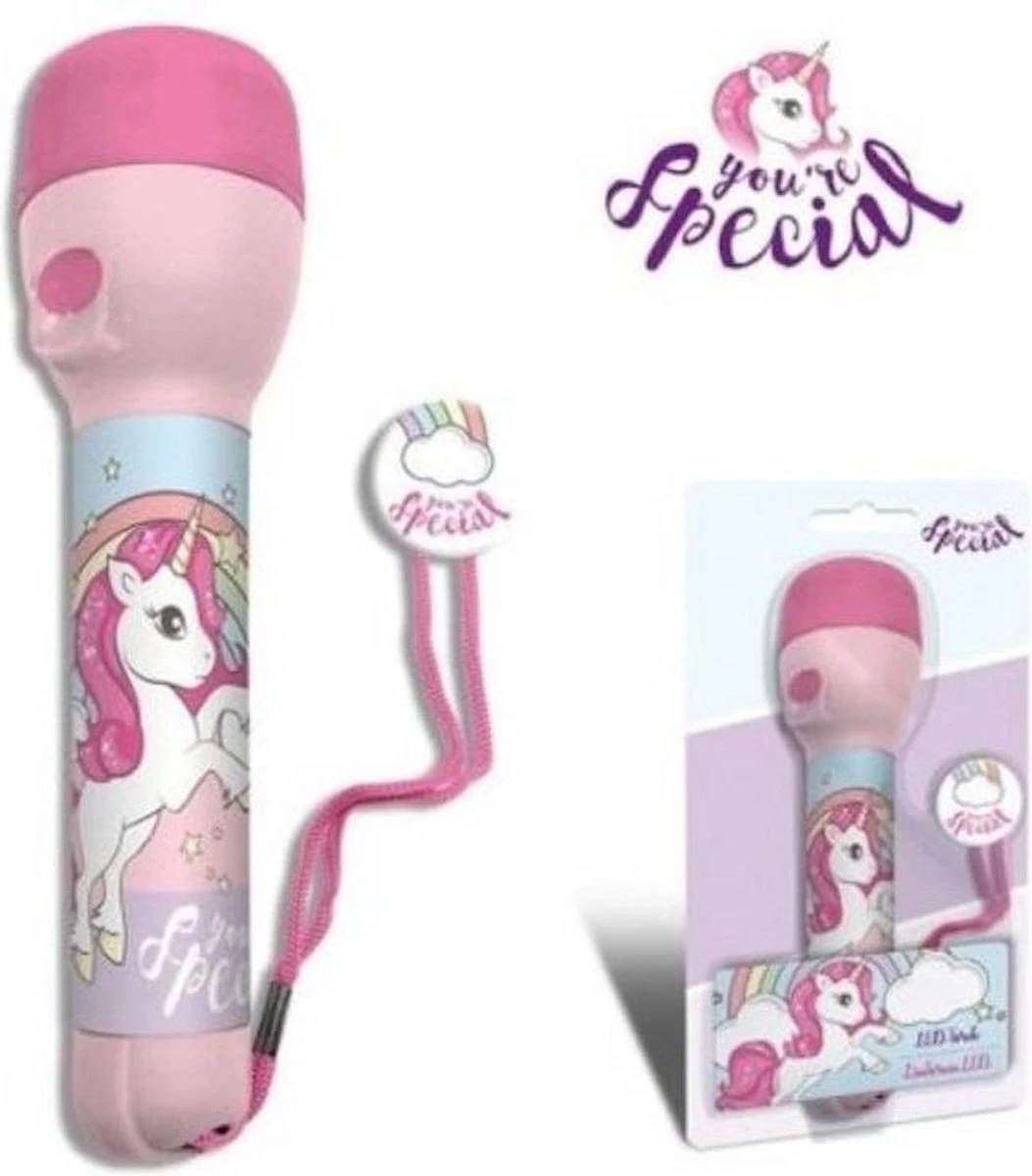 Kids Licensing Zaklamp Led Eenhoorn 21 Cm Roze - Unicorn - Kinder Zaklamp - Cadeau 1 Kids Licensing Zaklamp Led Eenhoorn 21 Cm Roze - Unicorn - Kinder Zaklamp - Cadeau