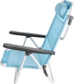Bo-Camp Beach Chair - Monaco - Aluminium - Blauw -Bo Camp Goedkope Winkel 1057x1200