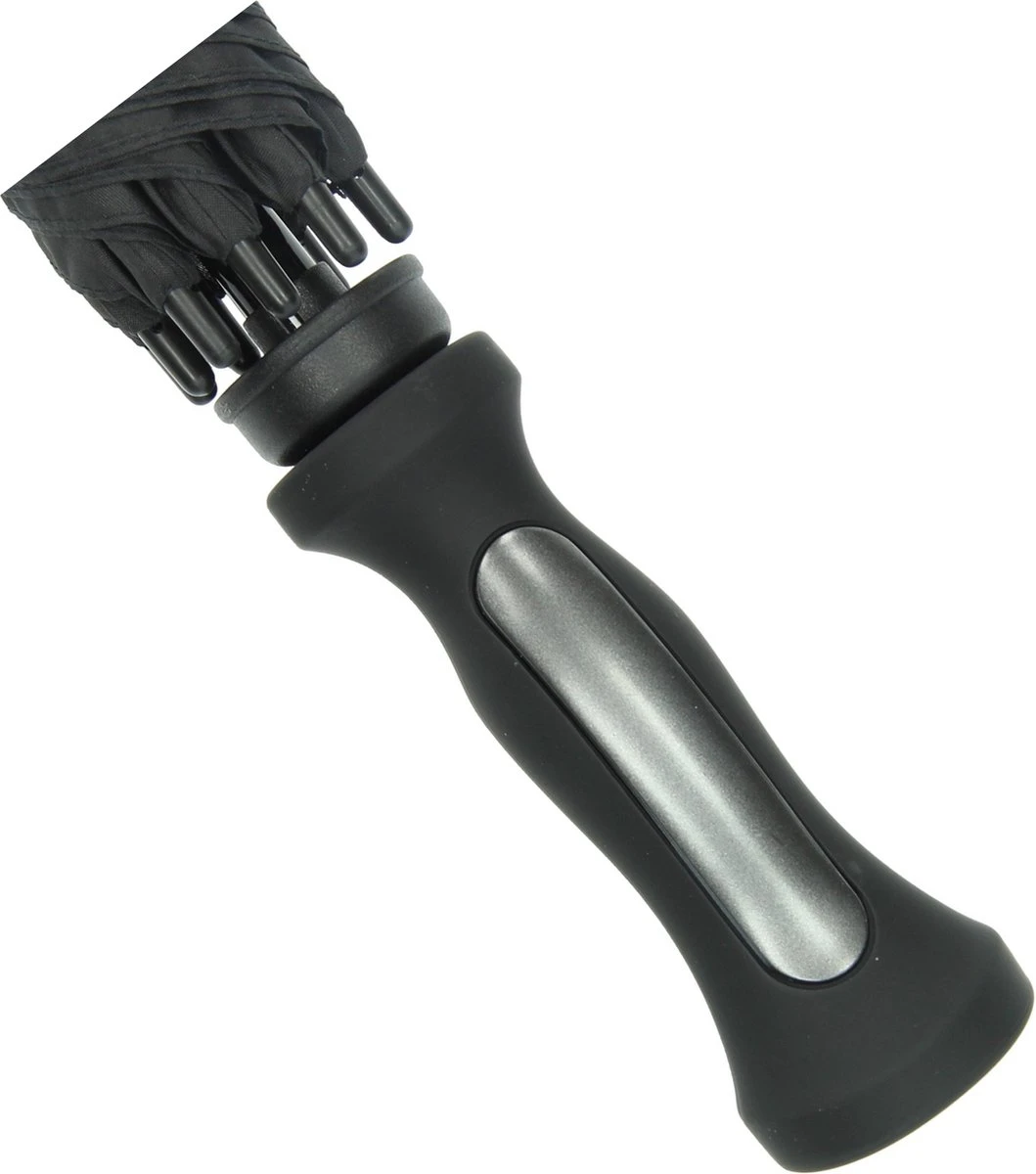 Falcone - Stormparaplu - Extra Sterk - Ø 130 Cm - Zwart 3 Falcone - Stormparaplu - Extra Sterk - Ø 130 Cm - Zwart - Afbeelding 3