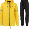 AGU Original Regenpak Essential - Geel/Zwart - L - Dames & Heren - Waterdicht & Ademend