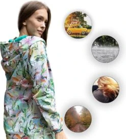 BiggDesign Faces - Dames Regenjas Waterdicht - Regenpak - Maat M -Bo Camp Goedkope Winkel 1082x1200 4