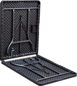 ERRO Vouwtafel - Houtlook - 180x74cm - Zwart -Bo Camp Goedkope Winkel 1083x1200