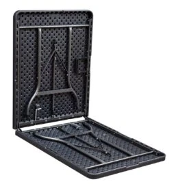 ERRO Vouwtafel - Wickerlook - 180x74cm - Zwart -Bo Camp Goedkope Winkel 1102x1200 2