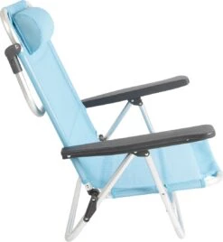 Bo-Camp Beach Chair - Monaco - Aluminium - Blauw -Bo Camp Goedkope Winkel 1106x1200