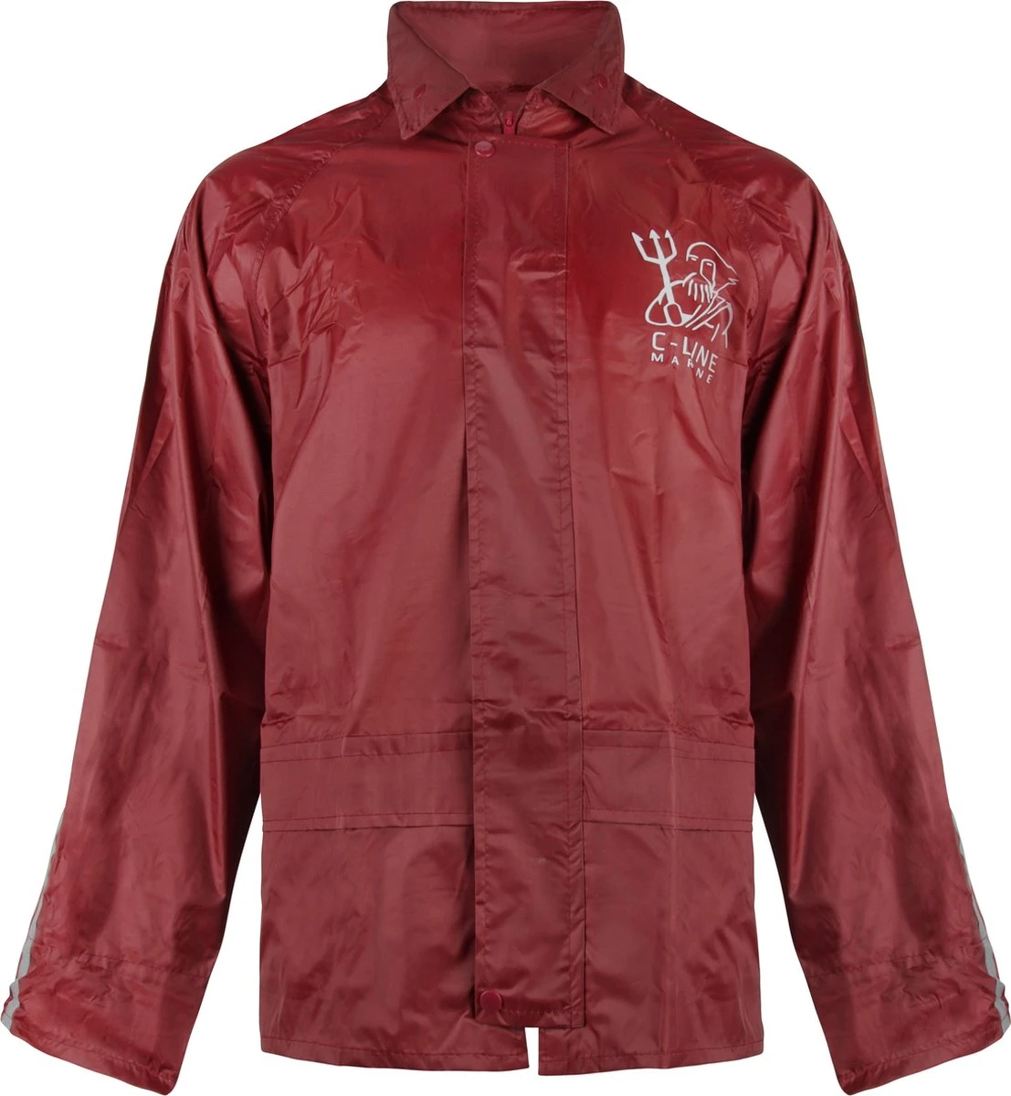 C-Line Regenpak Met Capuchon - Rood - Reflecterend - Nieuw Model - Kinder Maat 134/140 8 C-Line Regenpak Met Capuchon - Rood - Reflecterend - Nieuw Model - Kinder Maat 134/140 - Afbeelding 8