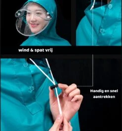 Simple Lifestyle® Universeel Regenjas Bromfiets Hoes Scooter Regenponcho Beenkleed - Zwart -Bo Camp Goedkope Winkel 1124x1200 1