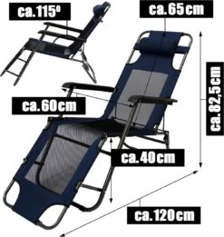 Ligstoel 155x60cm - Opvouwbaar Campingstoel Ligbed Strandstoel Tuinstoel Vouwligstoel Blauw 37 Ligstoel 155x60cm - Opvouwbaar Campingstoel Ligbed Strandstoel Tuinstoel Vouwligstoel Blauw -Bo Camp Goedkope Winkel 1134x1200