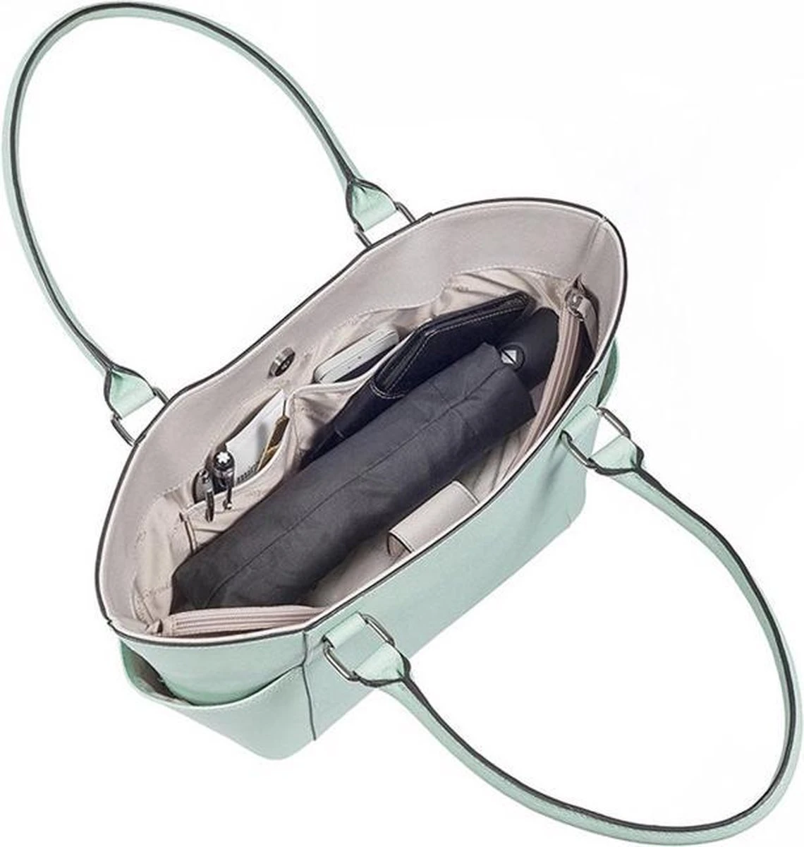 Paraplu - Stormparaplu - Automatisch Uitklapbaar - Opvouwbaar - Zwart - 110 Cm XL - Open En Dicht Knop - Stormbestendig Tot 140 K/m 7 Paraplu - Stormparaplu - Automatisch Uitklapbaar - Opvouwbaar - Zwart - 110 Cm XL - Open En Dicht Knop - Stormbestendig Tot 140 K/m - Afbeelding 7