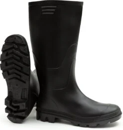 Regenlaarzen Hoog Solemates - Zwart - Knielaars - Dames & Heren - Maat 43