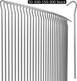 Gardebruk Haringen Set Van 100 Gegalvaniseerd Staal LxØ 200x3,5mm -Bo Camp Goedkope Winkel 1142x1200 5