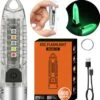 Sleutelhanger Zaklamp 400 Lumen Draagbare Zaklamp Type-C Oplaadbare Mini LED Zaklamp UV Licht Camping Zaklantaarn
