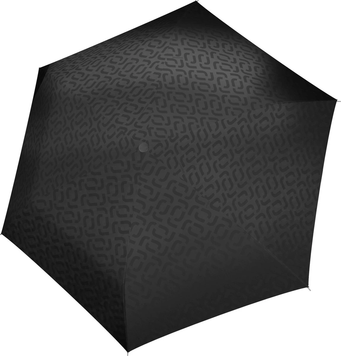 Reisenthel Umbrella Pocket Mini Opvouwbare Mini Paraplu - ø 97 Cm - Signature Black Hotprint Zwart 2 Reisenthel Umbrella Pocket Mini Opvouwbare Mini Paraplu - ø 97 Cm - Signature Black Hotprint Zwart - Afbeelding 2