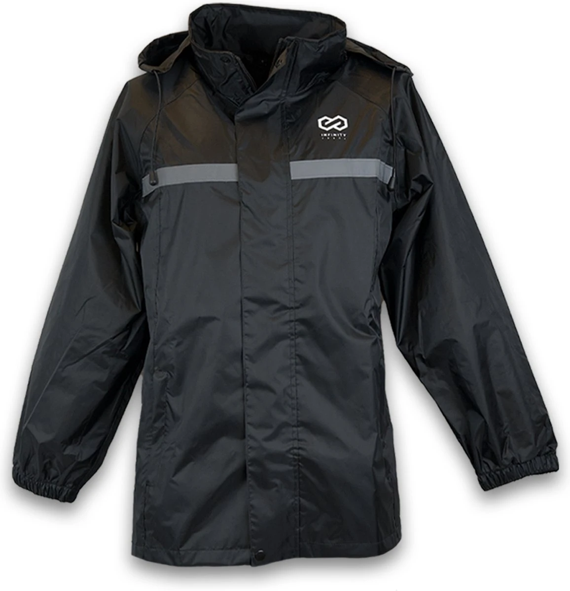 Infinity Goods Regenpak - Dames & Heren - Maat L - Waterdicht & Ademend - Reflecterend - Zwart 5 Infinity Goods Regenpak - Dames & Heren - Maat L - Waterdicht & Ademend - Reflecterend - Zwart - Afbeelding 5