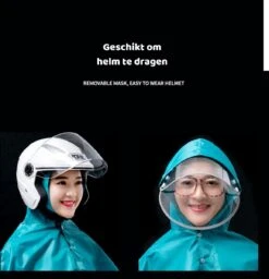 Simple Lifestyle® Universeel Regenjas Bromfiets Hoes Scooter Regenponcho Beenkleed - Zwart -Bo Camp Goedkope Winkel 1157x1200 2