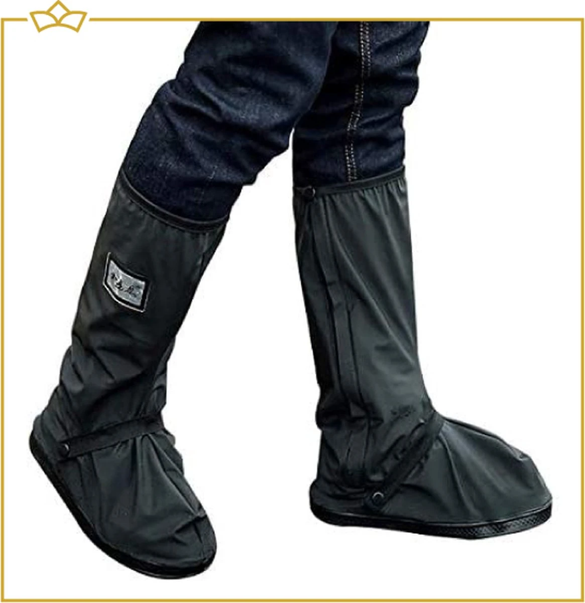 ATTREZZO® Regen Overschoenen – Duurzaam - Hoog Model – Waterdicht En Anti Slip – Maat 37-38 1 ATTREZZO® Regen Overschoenen – Duurzaam - Hoog Model – Waterdicht En Anti Slip – Maat 37-38