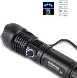 Zaklamp Led Oplaadbaar - Sterke 5000 MAh Batterij - 2000 Lumen - 5 Lichtmodi - USB - Zoom - 1 Jaar Garantie -Bo Camp Goedkope Winkel 1181x1200 4