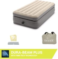 Intex Prime Comfort - Luchtbed - 1-Persoons - 99x191x51 Cm (BxLxH) - Grijs - Met Ingebouwde Motorpomp 13 Intex Prime Comfort - Luchtbed - 1-Persoons - 99x191x51 Cm (BxLxH) - Grijs - Met Ingebouwde Motorpomp -Bo Camp Goedkope Winkel 1184x1200 6