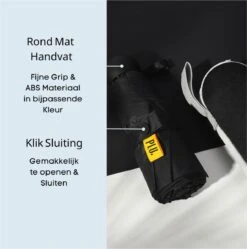 PLU - Paraplu - Opvouwbaar - Inklapbaar - Met Luxe Beschermhoes - Met Reisetui - Windproof - Fashionable - Lichtgewicht - Zwart -Bo Camp Goedkope Winkel 1190x1200 8