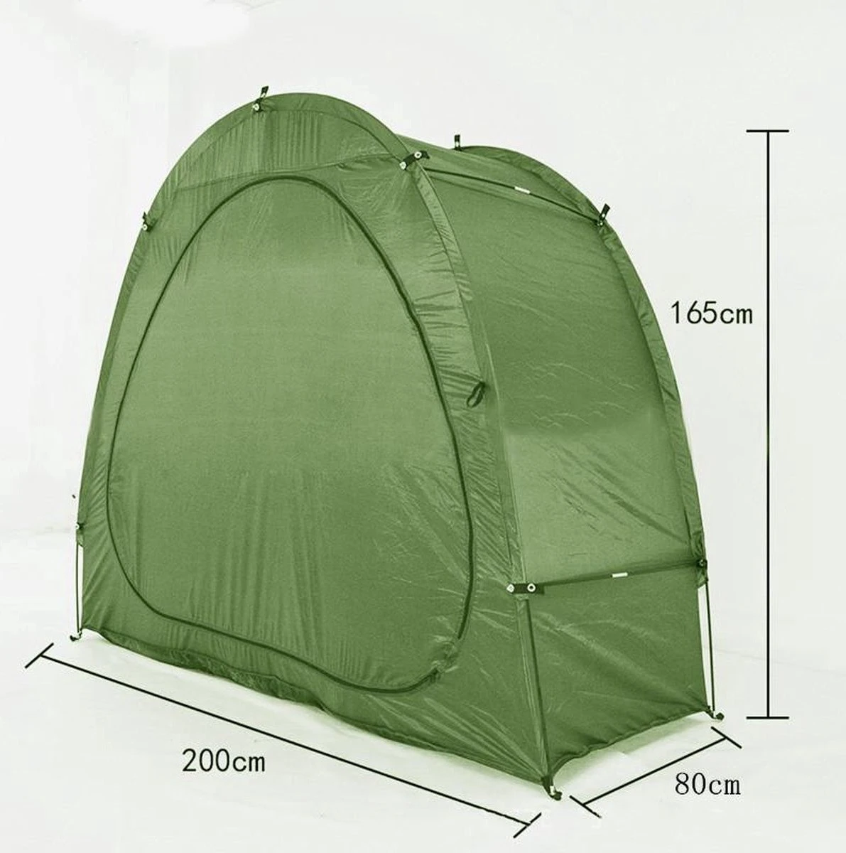 Merkloos Fietstent, Beschermhoes Fietsenschuur, Tent Voor Camping In De Open Lucht-groen 200*80*165CM 4 Merkloos Fietstent, Beschermhoes Fietsenschuur, Tent Voor Camping In De Open Lucht-groen 200*80*165CM - Afbeelding 4