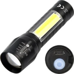 USB Oplaadbare Zaklamp - Zeer Fel - Waterdicht - Multi Functioneel - LED - Klein -Bo Camp Goedkope Winkel 1193x1200 7