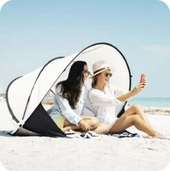 Deryan Luxe Pop Up Strandtent XXL - Anti-UV 50+ - Cream -Bo Camp Goedkope Winkel 1196x1200 3