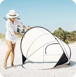 Deryan Luxe Pop Up Strandtent XXL - Anti-UV 50+ - Cream -Bo Camp Goedkope Winkel 1196x1200 5