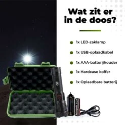 Unlimited Products Militaire Zaklamp LED Oplaadbaar - 2000 Lumen - IP68 Waterdicht - Hard Case Opbergdoos 16 Unlimited Products Militaire Zaklamp LED Oplaadbaar - 2000 Lumen - IP68 Waterdicht - Hard Case Opbergdoos -Bo Camp Goedkope Winkel 1199x1200 7