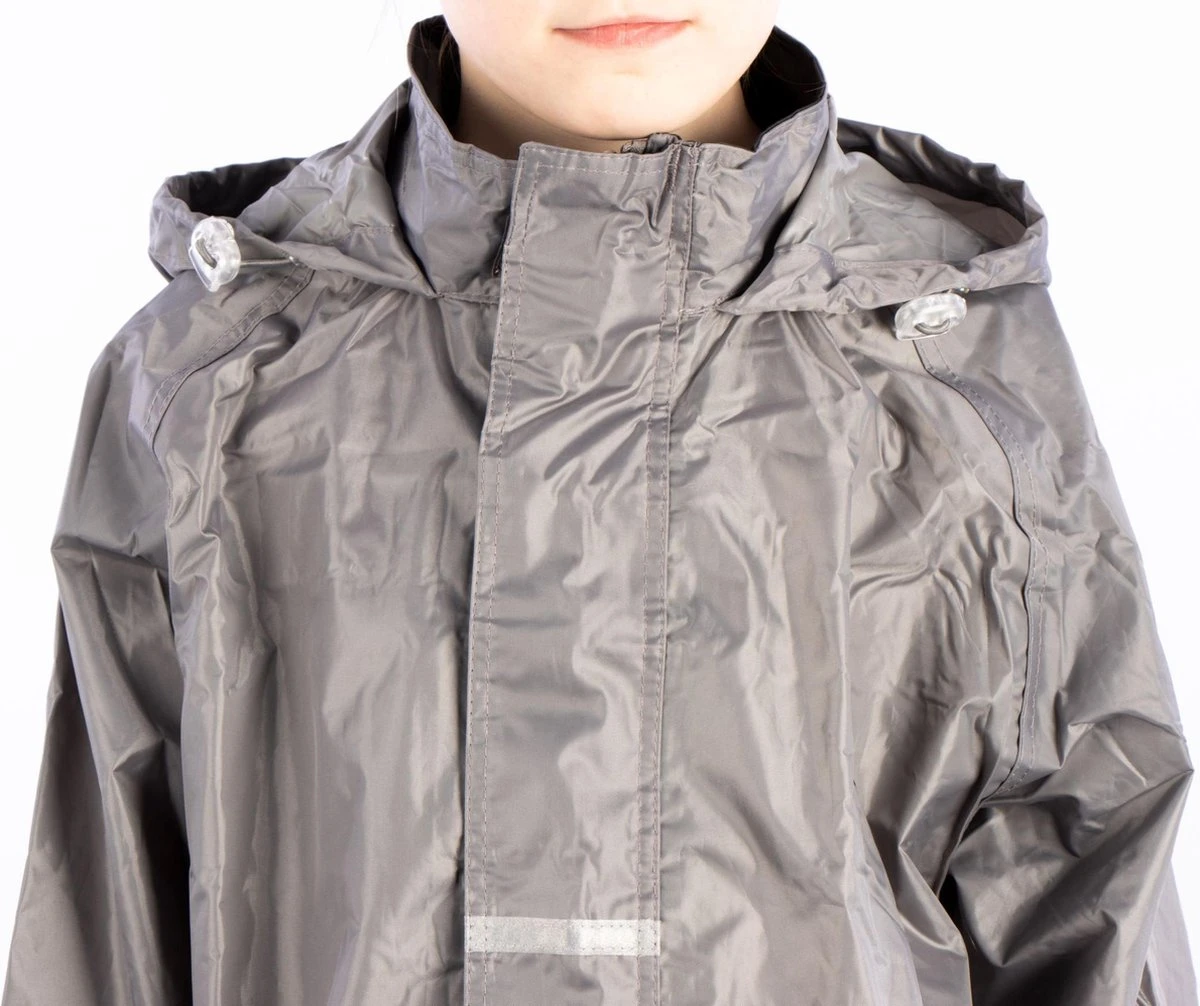 Ralka Regenpak - Junior - Grijs/Zwart - 176 6 Ralka Regenpak - Junior - Grijs/Zwart - 176 - Afbeelding 6