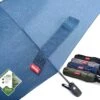 Merkloos Fredricks - Sterke Compacte Opvouwbare Tasformaat Paraplu - Stormbestendig >100 Km/u - Opent En Sluit Automatisch - Ø 97cm - Waterafstotende Teflon Coating - Sneldrogend - Donkerblauw