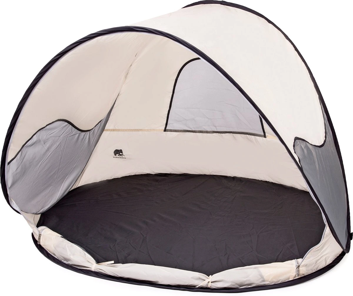 Deryan Luxe Pop Up Strandtent - Anti-UV 50+ - Cream 1 Deryan Luxe Pop Up Strandtent - Anti-UV 50+ - Cream