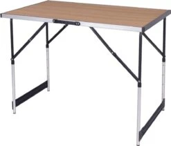 Kamyra® Campingtafel Inklapbaar - Kampeertafel, Partytafel - Opvouwbaar, Lichtgewicht & In Hoogte Verstelbaar - Aluminium/Hout -Bo Camp Goedkope Winkel 1200x1025