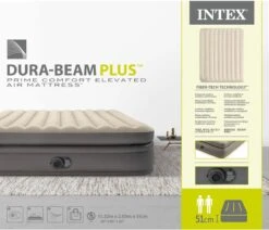 Intex Prime Comfort - Luchtbed - 2-Persoons - 152x203x51 Cm (BxLxH) - Grijs - Met Ingebouwde Motorpomp 15 Intex Prime Comfort - Luchtbed - 2-Persoons - 152x203x51 Cm (BxLxH) - Grijs - Met Ingebouwde Motorpomp -Bo Camp Goedkope Winkel 1200x1029 4