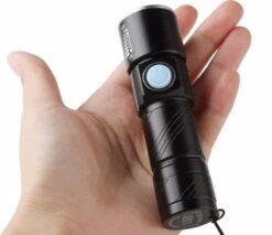 Creartix - Oplaadbare USB LED-zaklamp - Herlaadbare Flashlight Waterproof - 800 Lumen - Met Zoom - Waterbestendig - Zwart 12 Creartix - Oplaadbare USB LED-zaklamp - Herlaadbare Flashlight Waterproof - 800 Lumen - Met Zoom - Waterbestendig - Zwart -Bo Camp Goedkope Winkel 1200x1033 7