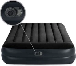 Intex Luchtbed - 2-Persoons - 152 X 203 X 42 Cm - Blauw - Met Pomp + Hoeslaken Wit + Reparatieset -Bo Camp Goedkope Winkel 1200x1046 7