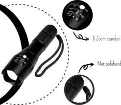 Merkloos Professionele 1000 Lumen LED Zaklamp Met Zoomfunctie -Bo Camp Goedkope Winkel 1200x1047 13