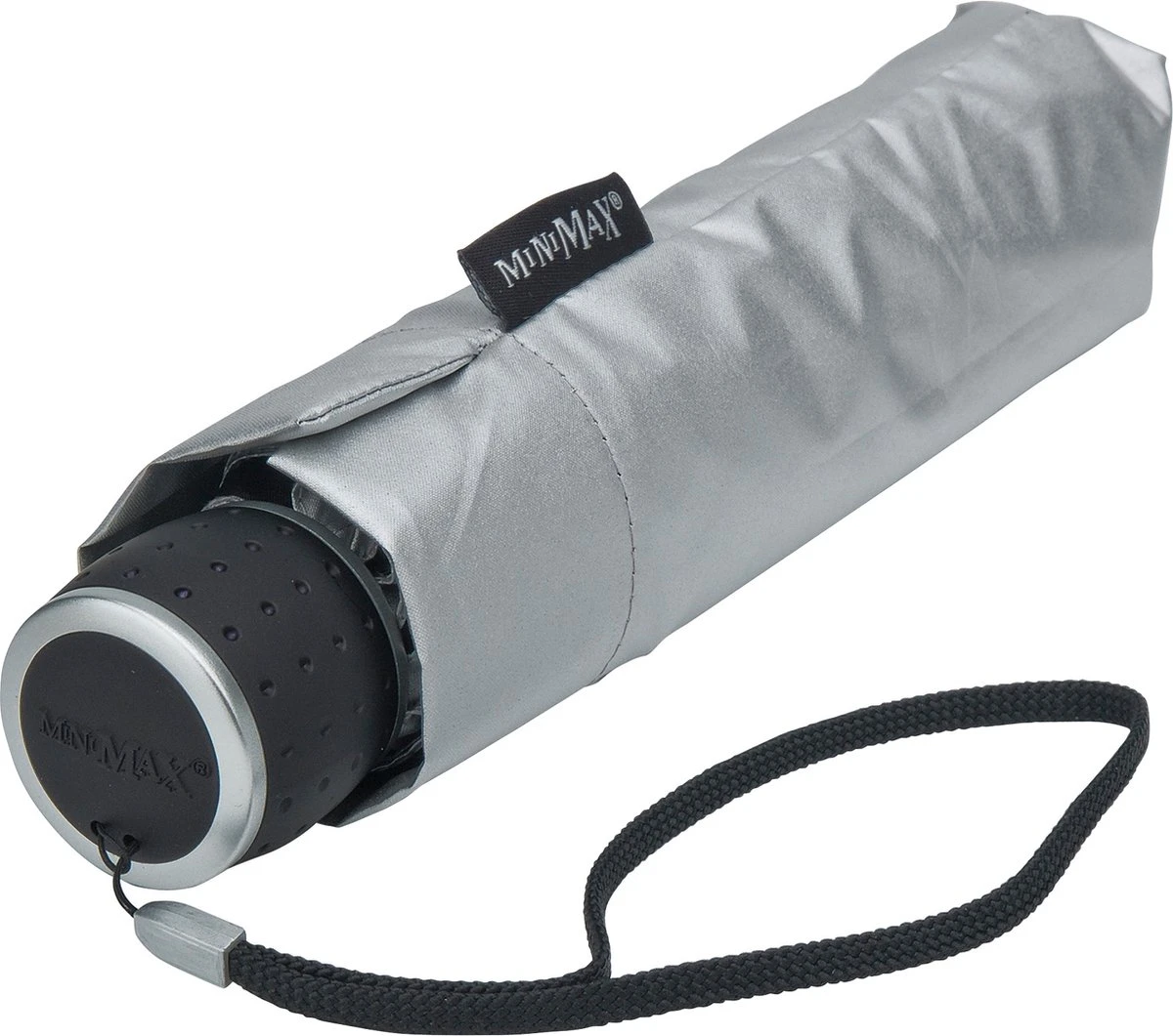 MiniMAX - Opvouwbare Paraplu - Windproof - Ø 100 Cm - Zilver 3 MiniMAX - Opvouwbare Paraplu - Windproof - Ø 100 Cm - Zilver - Afbeelding 3
