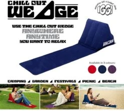 CKB LTD - Chill Out - Luchtbed - Campingstoel - Wedge Opblaasbare Ligstoel - Blauw Strandstoel 1 Persoons Volwassen Luchtbedden Kampeerstoel Vouwstoel Stoel Slaapmatje Slaapmatten Opvouwbaar Volwassenen Tuinstoel Opblaasstoel Kampeerstoelen Lucht -Bo Camp Goedkope Winkel 1200x1072 1