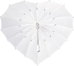 Impliva - Hartvormige Paraplu - UV-Bescherming - Ø 84 Cm - Wit -Bo Camp Goedkope Winkel 1200x1072 2