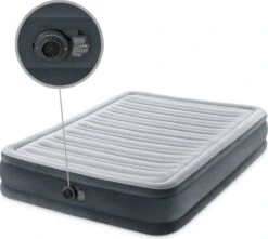 Intex Luchtbed - Twijfelaar - 137 X 191 X 33 Cm - Grijs - Met Ingebouwde Pomp, Hoeslaken Antraciet En Reparatieset 14 Intex Luchtbed - Twijfelaar - 137 X 191 X 33 Cm - Grijs - Met Ingebouwde Pomp, Hoeslaken Antraciet En Reparatieset -Bo Camp Goedkope Winkel 1200x1073 5