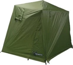 FisherPro Karpertent Met Stormcover – Vistent – Tent - Bescherming Tegen Zon En Wind – 100% Waterdichte Stormhoes – Met Handige Meeneemtas – Ook Geschikt Als Strandtent Of Festivaltent – Extra Veiligheid En Warmte Door Stormcover -Bo Camp Goedkope Winkel 1200x1074 1