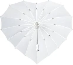 Impliva - Hartvormige Paraplu - UV-Bescherming - Ø 84 Cm - Wit -Bo Camp Goedkope Winkel 1200x1074 2