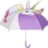 Playshoes - Paraplu Voor Kinderen - Unicorn - Roze En Regenboog - Maat Onesize