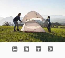 Cloud Up 1 Upgraded - Naturehike® - 1 Persoons Tent - Lichtgewicht Tent - Incl. Grondzeil - 210T 3000mm - Outdoor - Waterdicht - Hiking & Wandelen -Bo Camp Goedkope Winkel 1200x1080 2